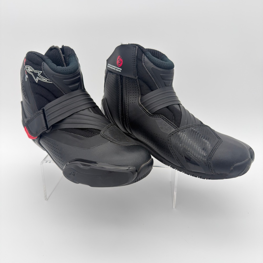 Alpinestars Stella SMX-1 R V2 Vented Moto Boots EU 40 US 8.5 Black Red